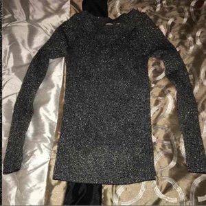 No Boundaries Sweater ~ Black & Silver